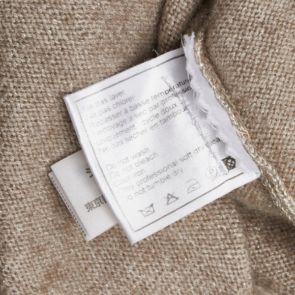 シャネル ココマーク セーター サイズ：38 ベージュ ウール カシミヤ シルク レディース CHANEL 【中古】