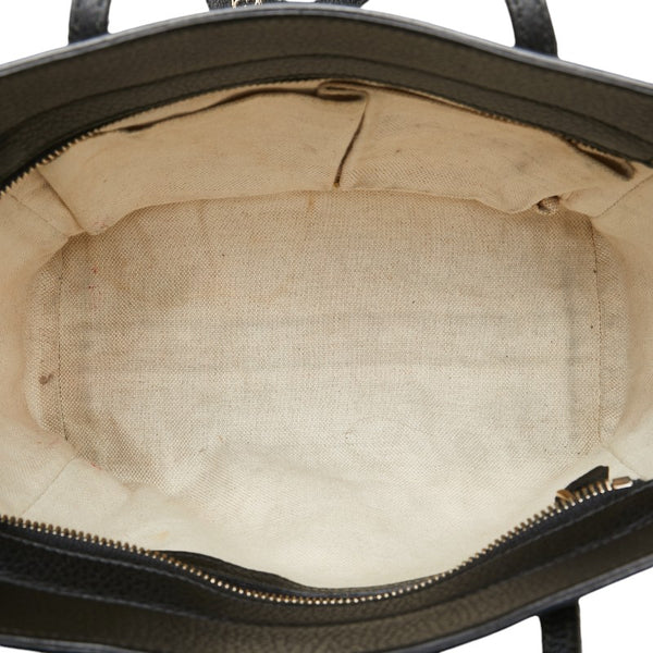 グッチ スウィング ハンドバッグ ショルダーバッグ 2WAY 368827 ブラック レザー レディース GUCCI 【中古】