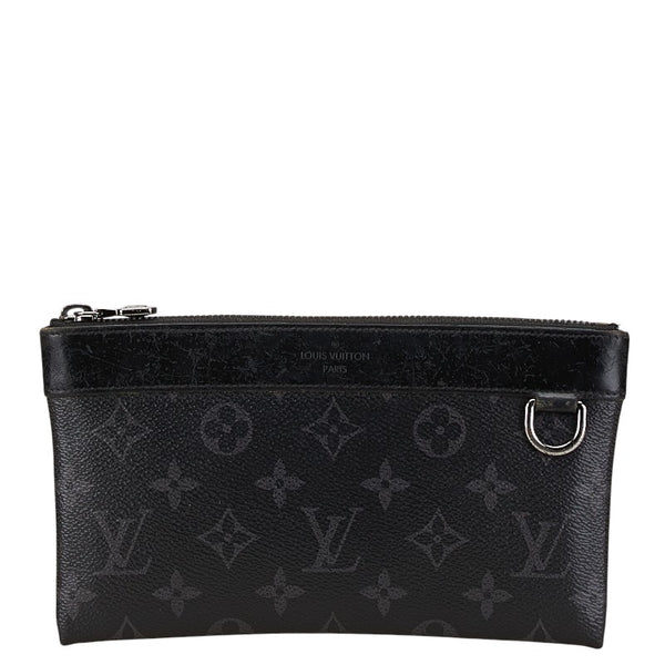 ルイ ヴィトン モノグラム エクリプス ポシェット ディスカバリーＰＭ ポーチ M44323 ブラック PVC レザー メンズ LOUIS VUITTON 【中古】