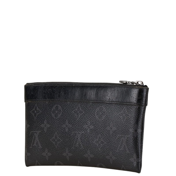ルイ ヴィトン モノグラム エクリプス ポシェット ディスカバリーＰＭ ポーチ M44323 ブラック PVC レザー メンズ LOUIS VUITTON 【中古】