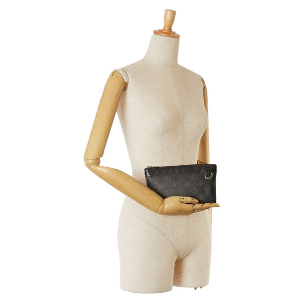 ルイ ヴィトン モノグラム エクリプス ポシェット ディスカバリーＰＭ ポーチ M44323 ブラック PVC レザー メンズ LOUIS VUITTON 【中古】