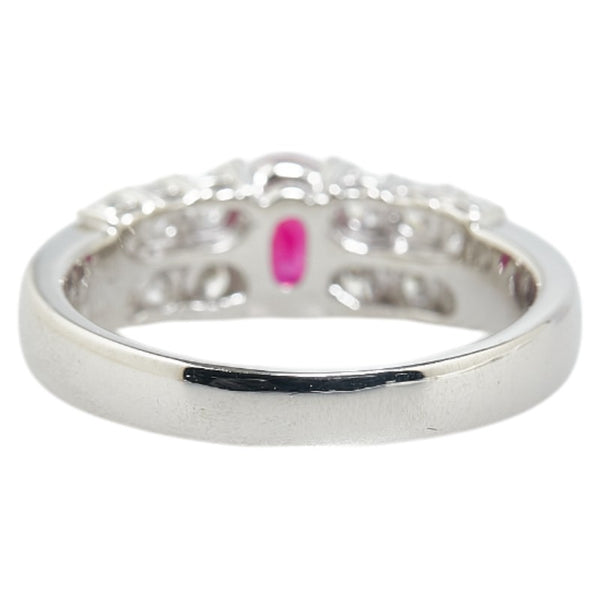 ノーブランド Pt900 プラチナ ルビー0.67ct ダイヤ0.59ct リング 指輪 #55 レディース no brand 15.5号 【中古】