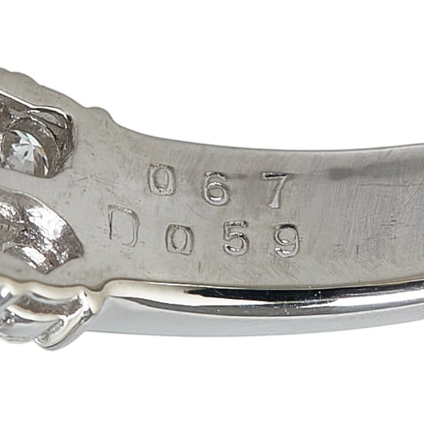 ノーブランド Pt900 プラチナ ルビー0.67ct ダイヤ0.59ct リング 指輪 #55 レディース no brand 15.5号 【中古】