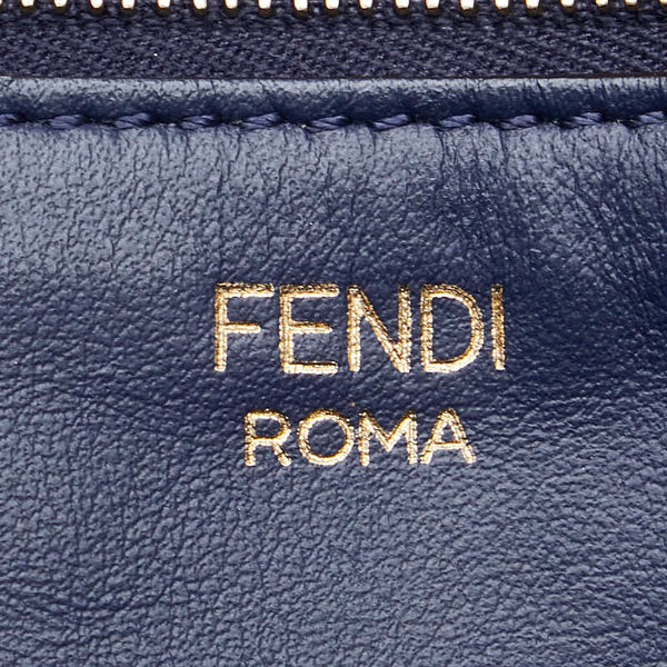フェンディ ズッカ FILAコラボ トートバッグ 8BH357 チャ ブラウン PVC レザー レディース FENDI 【中古】