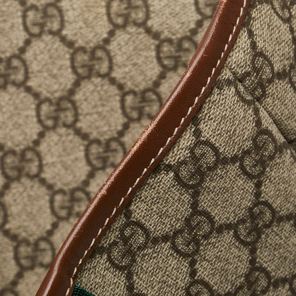 グッチ GGスプリーム シェリー トートバッグ 211134 ベージュ ブラウン PVC レザー レディース GUCCI 【中古】