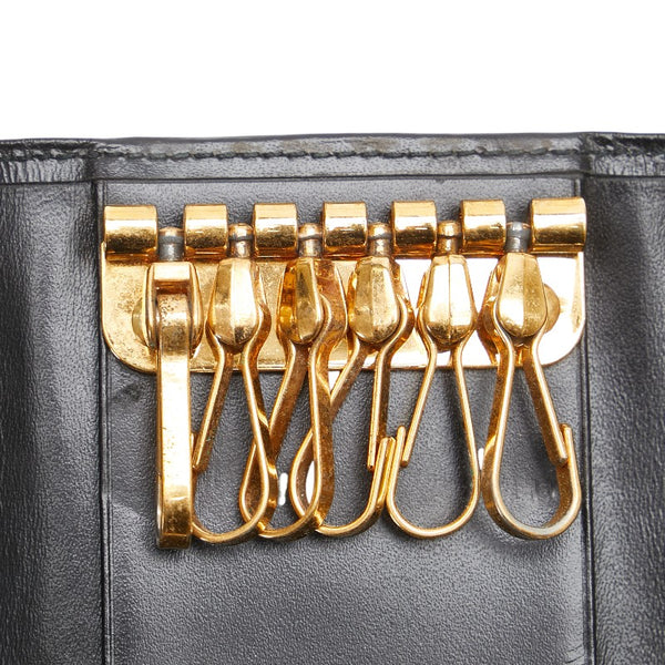 ダンヒル キーケース 6連 ブラック ゴールド レザー メンズ Dunhill 【中古】