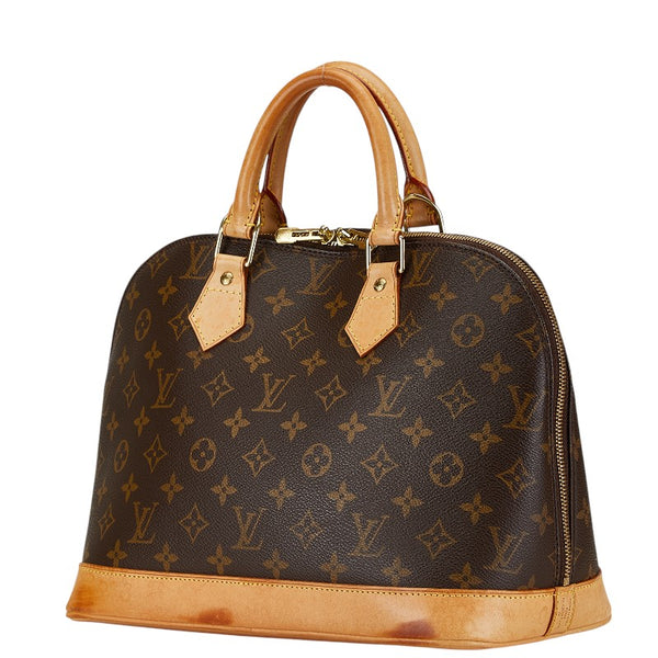 ルイ ヴィトン モノグラム アルマPM ハンドバッグ M51130 ブラウン PVC レザー レディース LOUIS VUITTON 【中古】