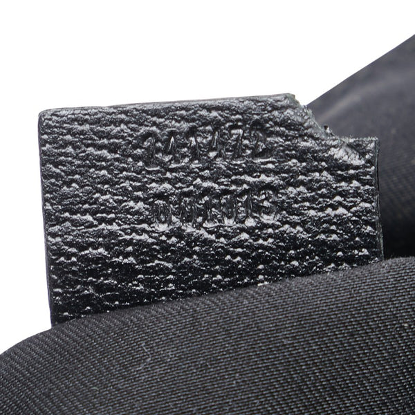 グッチ GGキャンバス アビー トートバッグ ショルダーバッグ 141472 ブラック キャンバス レザー レディース GUCCI 【中古】