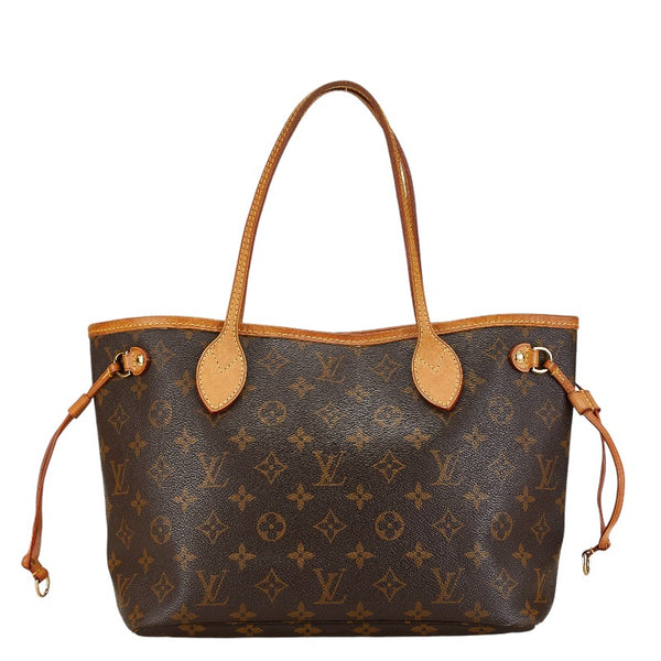 ルイ ヴィトン モノグラム ネヴァーフルPM ハンドバッグ トートバッグ M40155 ブラウン PVC レザー レディース LOUIS VUITTON 【中古】