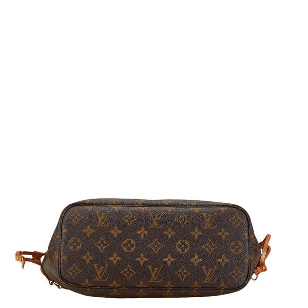 ルイ ヴィトン モノグラム ネヴァーフルPM ハンドバッグ トートバッグ M40155 ブラウン PVC レザー レディース LOUIS VUITTON 【中古】