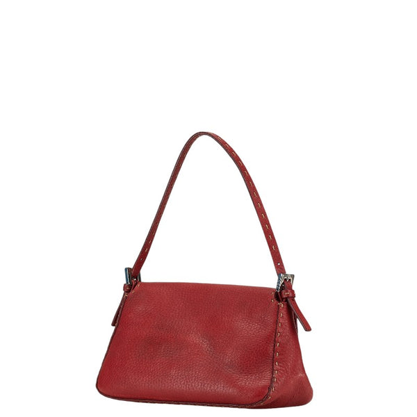 フェンディ セレリア マンマバケット ワンショルダーバッグ ハンドバッグ 8BR185 レッド レザー レディース FENDI 【中古】