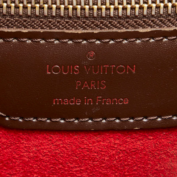 ルイ ヴィトン ダミエ ハムステッドMM ハンドバッグ トートバッグ N51204 ブラウン PVC レディース LOUIS VUITTON 【中古】