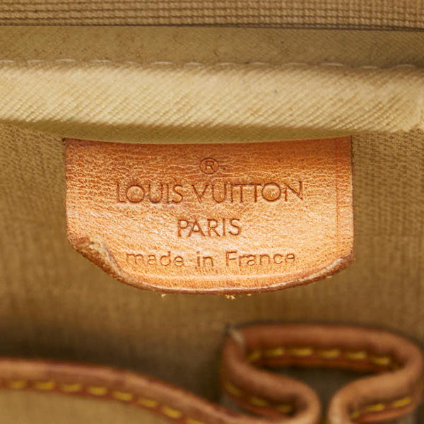 ルイ ヴィトン モノグラム ドーヴィル ハンドバッグ M47270 ブラウン PVC レザー レディース LOUIS VUITTON 【中古】