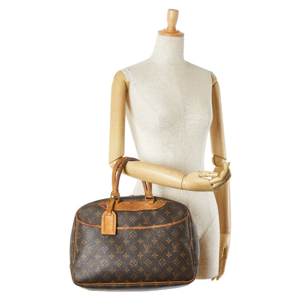 ルイ ヴィトン モノグラム ドーヴィル ハンドバッグ M47270 ブラウン PVC レザー レディース LOUIS VUITTON 【中古】