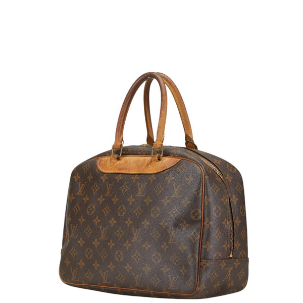 ルイ ヴィトン モノグラム ドーヴィル ハンドバッグ M47270 ブラウン PVC レザー レディース LOUIS VUITTON 【中古】