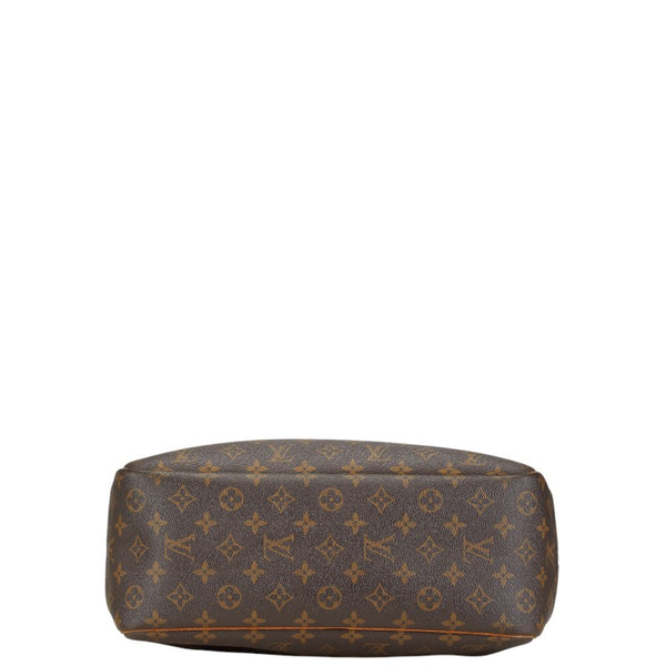 ルイ ヴィトン モノグラム ドーヴィル ハンドバッグ M47270 ブラウン PVC レザー レディース LOUIS VUITTON 【中古】