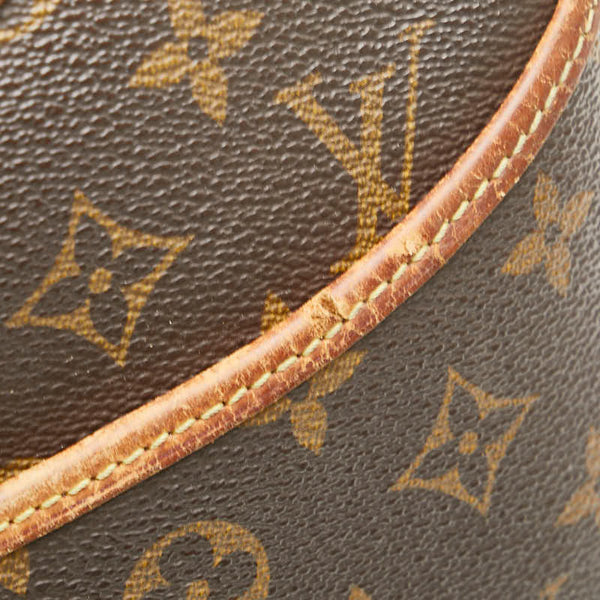 ルイ ヴィトン モノグラム ドーヴィル ハンドバッグ M47270 ブラウン PVC レザー レディース LOUIS VUITTON 【中古】