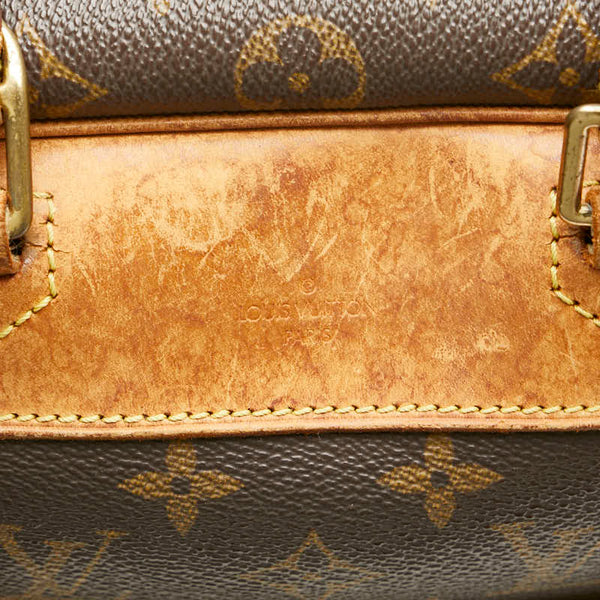 ルイ ヴィトン モノグラム ドーヴィル ハンドバッグ M47270 ブラウン PVC レザー レディース LOUIS VUITTON 【中古】