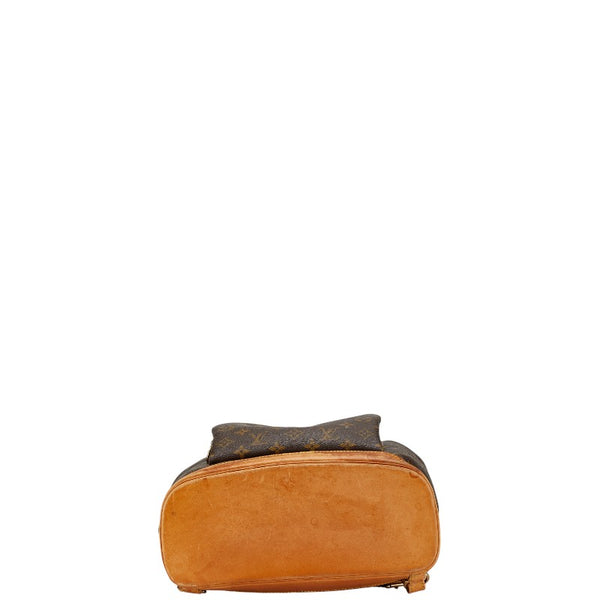 ルイ ヴィトン モノグラム モンスリGM リュック バックパック M51135 ブラウン PVC レザー レディース LOUIS VUITTON 【中古】