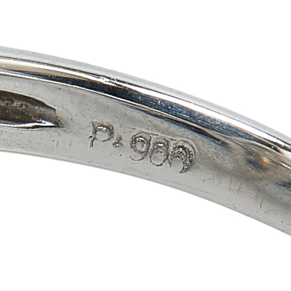 ノーブランド Pt900 プラチナ ダイヤ1.10ct サファイア0.55ct リング 指輪 レディース no brand 8号 【中古】