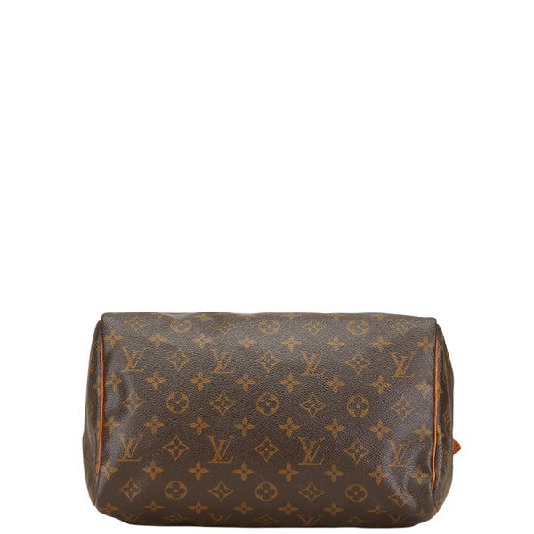 ルイ ヴィトン モノグラム スピーディ30 ハンドバッグ M41526 ブラウン PVC レザー レディース LOUIS VUITTON 【中古】