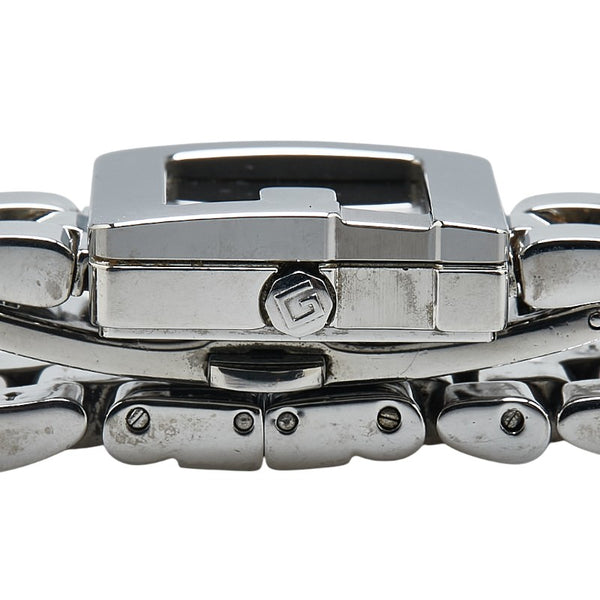 グッチ Gスクエア 腕時計 3600L クオーツ ブラック文字盤 ステンレススチール レディース GUCCI 【中古】