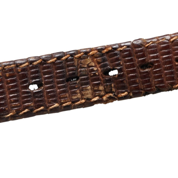 グッチ ヴィンテージ シェリーライン 腕時計 クオーツ グリーン レッド文字盤 レザー レディース GUCCI 【中古】