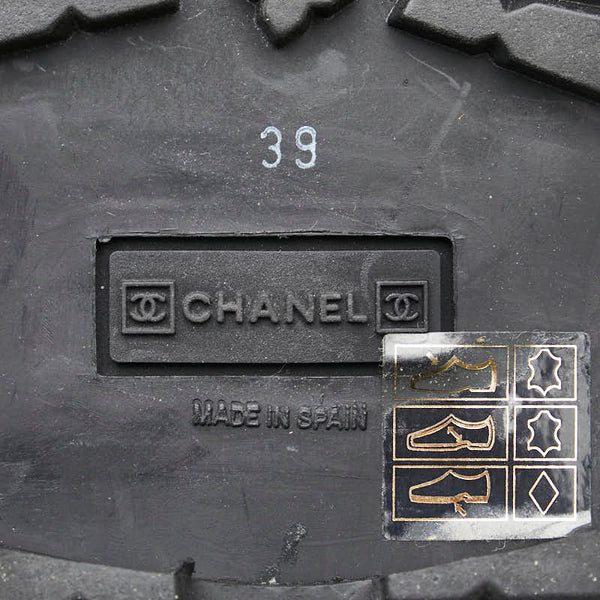 シャネル ココマーク ブーツ サイズ：39 ブラック スウェード レディース CHANEL 【中古】