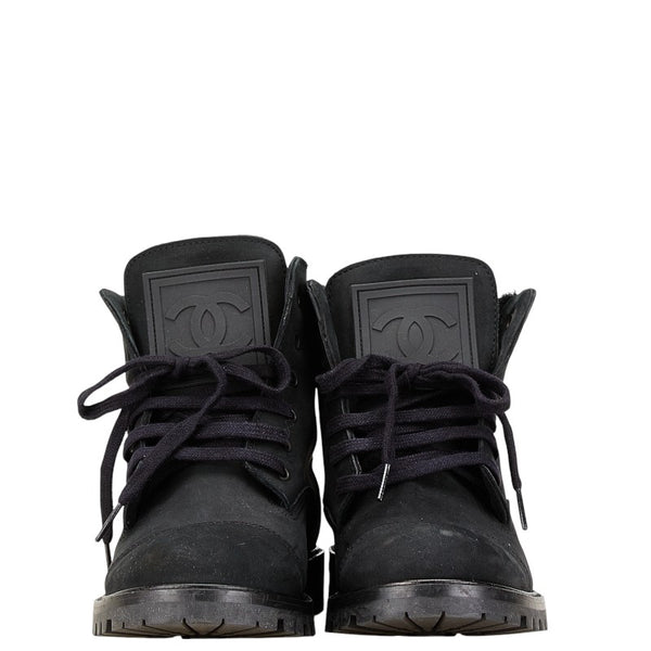 シャネル ココマーク ブーツ サイズ：39 ブラック スウェード レディース CHANEL 【中古】
