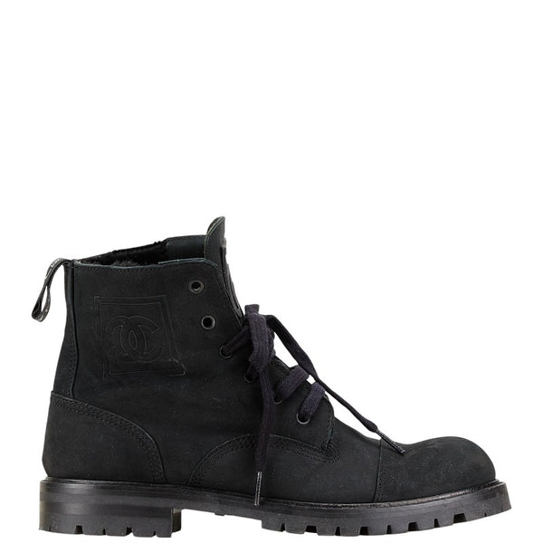 シャネル ココマーク ブーツ サイズ：39 ブラック スウェード レディース CHANEL 【中古】