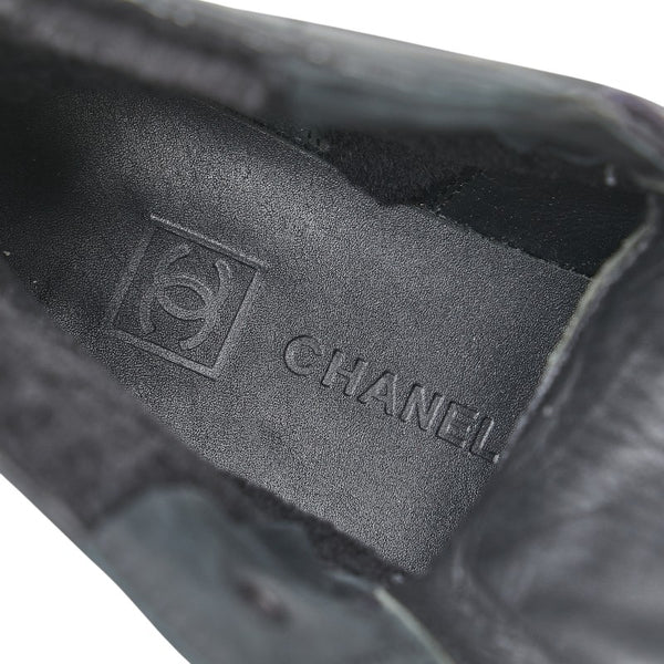 シャネル ココマーク ブーツ サイズ：39 ブラック スウェード レディース CHANEL 【中古】