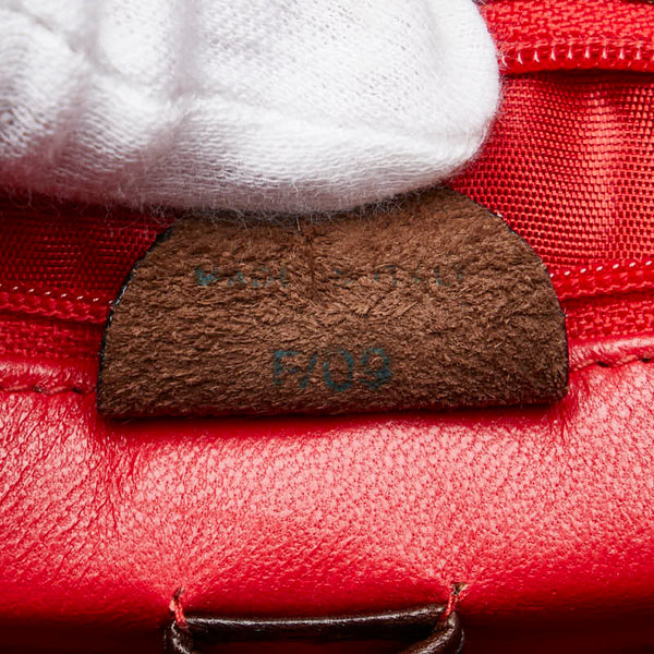 セリーヌ チェーンロック ハンドバッグ トートバッグ ブラウン レザー レディース CELINE 【中古】