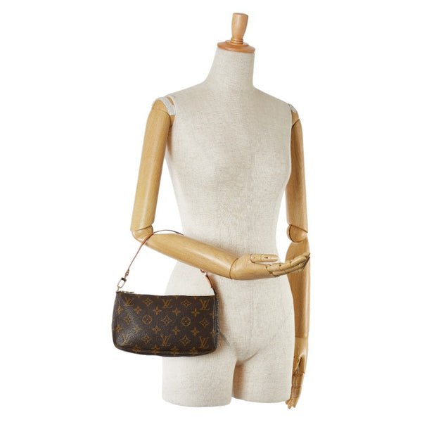 ルイ ヴィトン モノグラム ポシェット アクセソワール ショルダーバッグ M51980 ブラウン PVC レザー レディース LOUIS VUITTON 【中古】