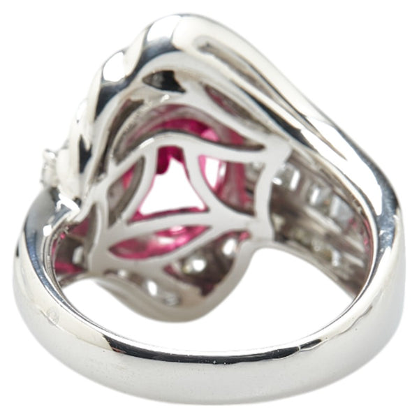 Pt900 プラチナ ルベライト2.21ct ダイヤ1.42ct リング 指輪 レディース 12号 【中古】