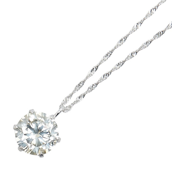 Pt1000 プラチナ Pt850 プラチナ ダイヤ1.1ct プチ ペンダントネックレス レディース 【中古】