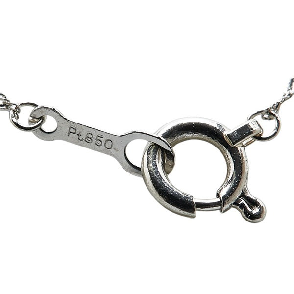 Pt1000 プラチナ Pt850 プラチナ ダイヤ1.1ct プチ ペンダントネックレス レディース 【中古】