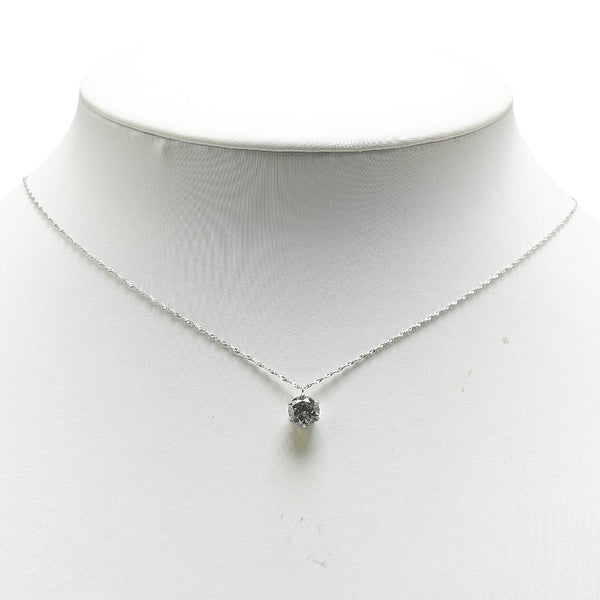 Pt1000 プラチナ Pt850 プラチナ ダイヤ1.1ct プチ ペンダントネックレス レディース 【中古】