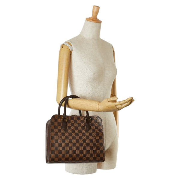 ルイ ヴィトン ダミエ トリアナ ハンドバッグ N51155 ブラウン PVC レザー レディース LOUIS VUITTON 【中古】