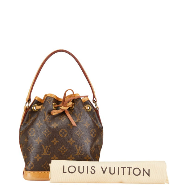ルイ ヴィトン モノグラム ミニノエ ハンドバッグ M42227 ブラウン PVC レザー レディース LOUIS VUITTON 【中古】