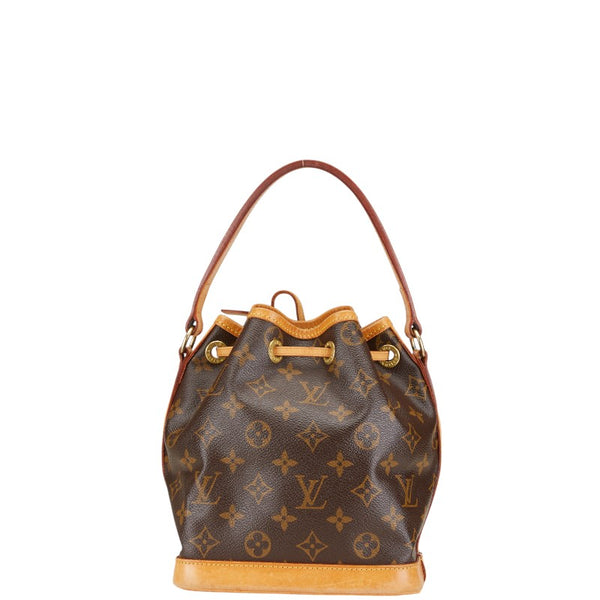 ルイ ヴィトン モノグラム ミニノエ ハンドバッグ M42227 ブラウン PVC レザー レディース LOUIS VUITTON 【中古】