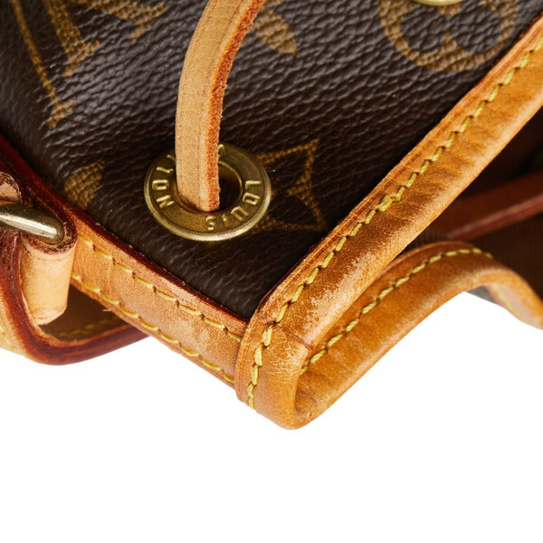 ルイ ヴィトン モノグラム ミニノエ ハンドバッグ M42227 ブラウン PVC レザー レディース LOUIS VUITTON 【中古】