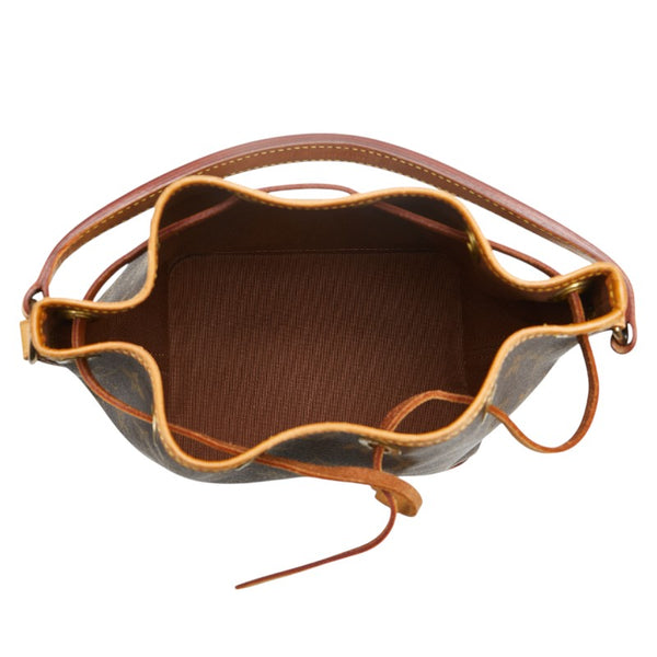 ルイ ヴィトン モノグラム ミニノエ ハンドバッグ M42227 ブラウン PVC レザー レディース LOUIS VUITTON 【中古】