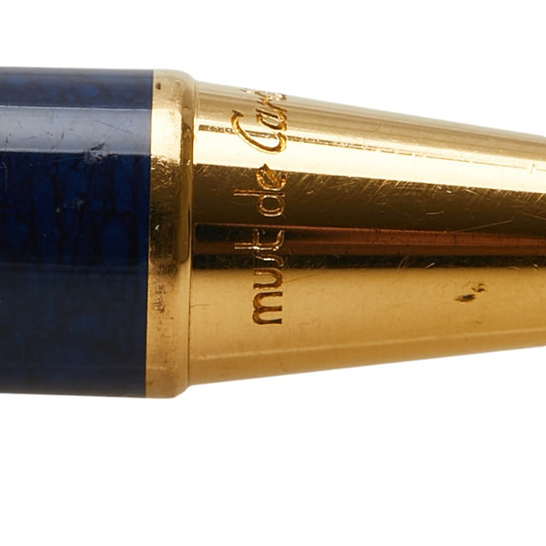 カルティエ マスト ドゥ カルティエ トリニティカラー ボールペン ゴールド ネイビー メッキ レディース CARTIER 【中古】