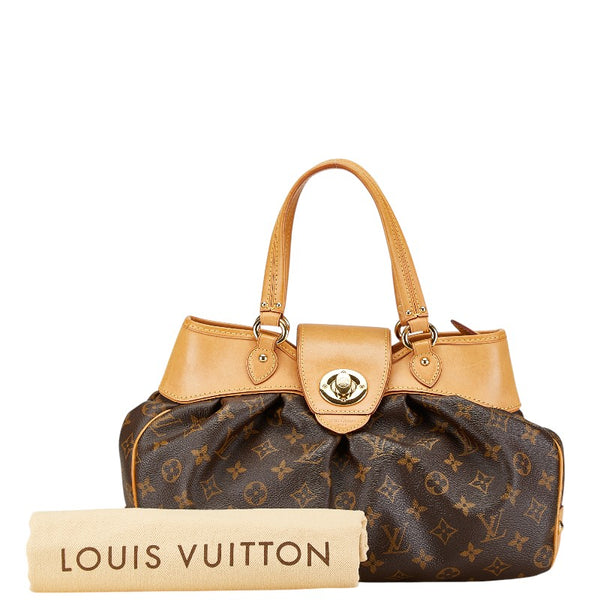 ルイ ヴィトン モノグラム ボエシPM ハンドバッグ M45715 ブラウン PVC レザー レディース LOUIS VUITTON 【中古】