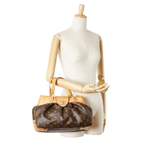 ルイ ヴィトン モノグラム ボエシPM ハンドバッグ M45715 ブラウン PVC レザー レディース LOUIS VUITTON 【中古】