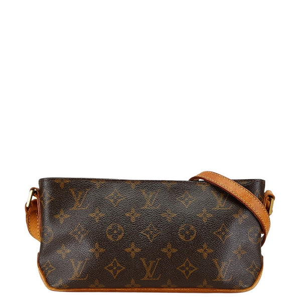 ルイ ヴィトン モノグラム トロター 斜め掛け ショルダーバッグ M51240 ブラウン PVC レザー レディース LOUIS VUITTON 【中古】