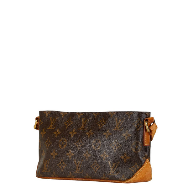 ルイ ヴィトン モノグラム トロター 斜め掛け ショルダーバッグ M51240 ブラウン PVC レザー レディース LOUIS VUITTON 【中古】