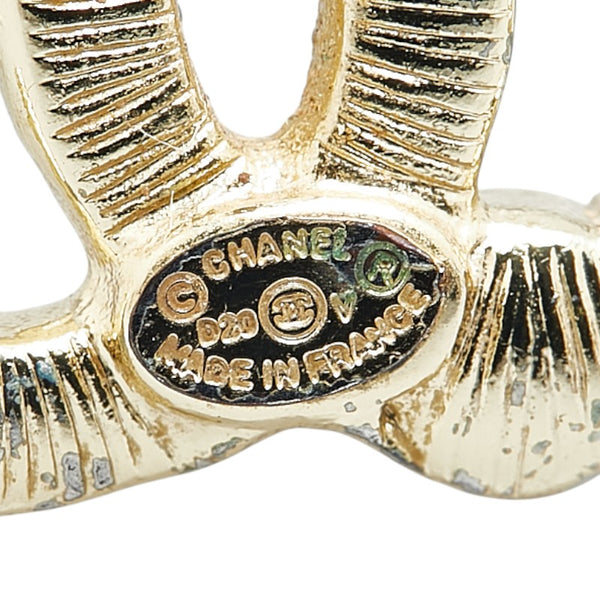 シャネル ココマーク ラインストーン ピアス ゴールド メッキ フェイクパール レディース CHANEL 【中古】