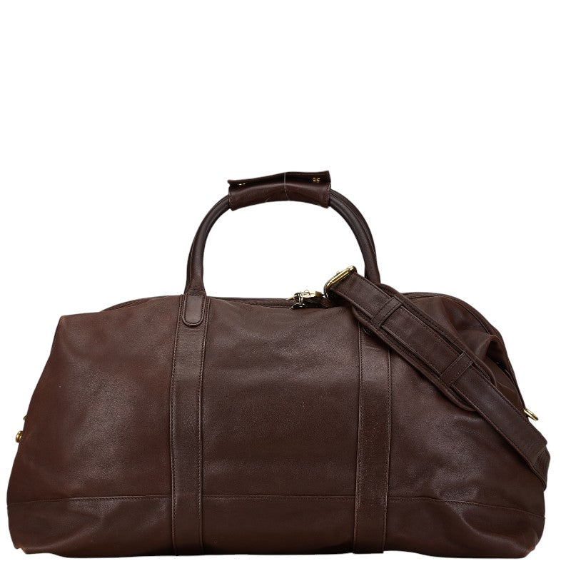 コーチ ボストンバッグ ショルダーバッグ 2WAY 502T ブラウン レザー レディース COACH 【中古】