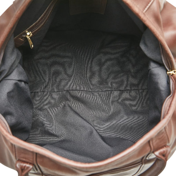 コーチ ボストンバッグ ショルダーバッグ 2WAY 502T ブラウン レザー レディース COACH 【中古】